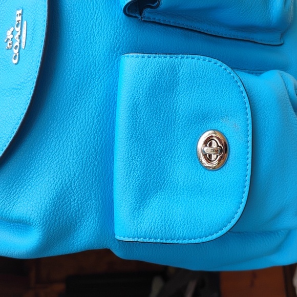 Coach gorgeous Billie Pebble leather like new backpack free shipping - Picture 5 of 13